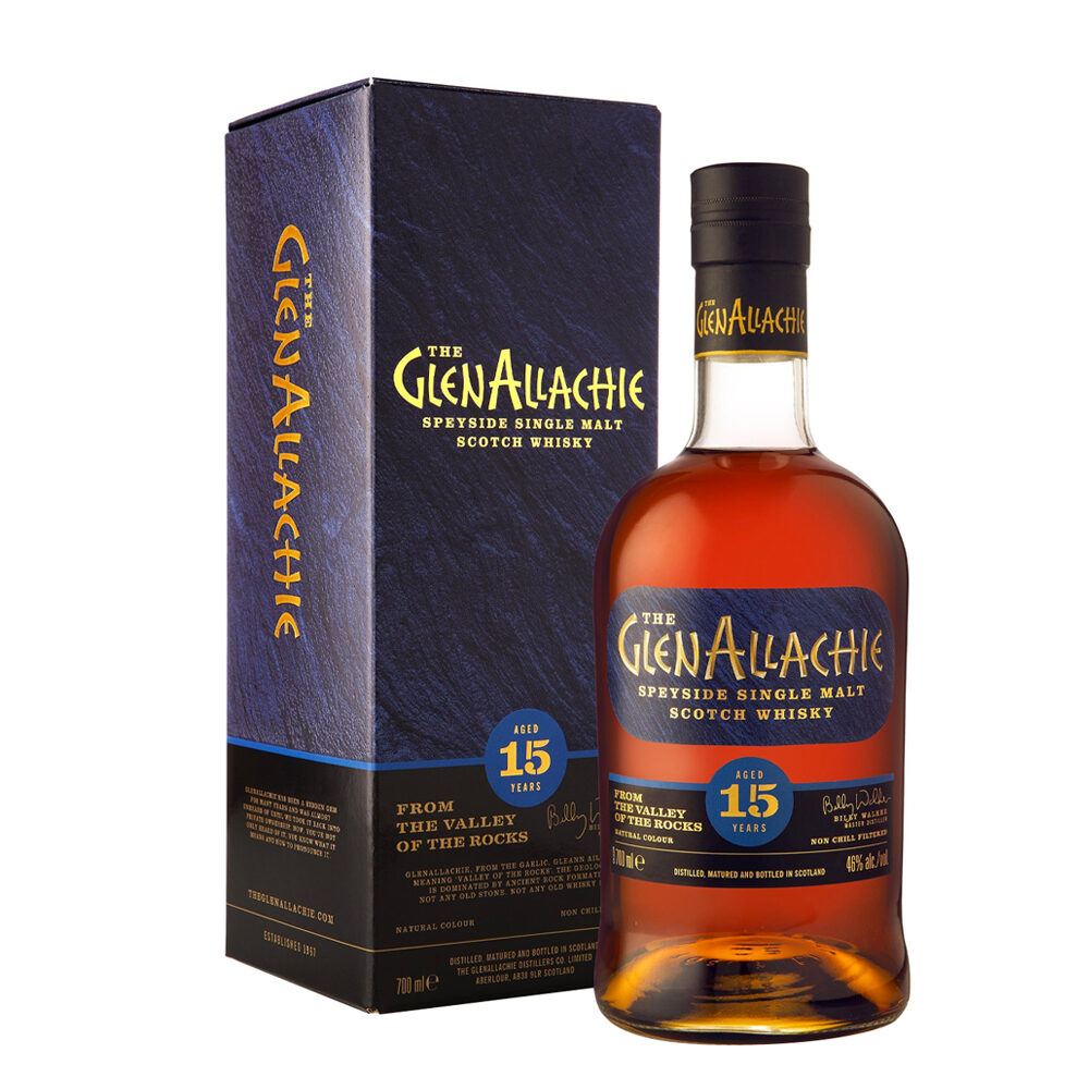 Rượu GlenAllachie 15 Year Old 700ml Speyside Single Malt Scotch Whisky